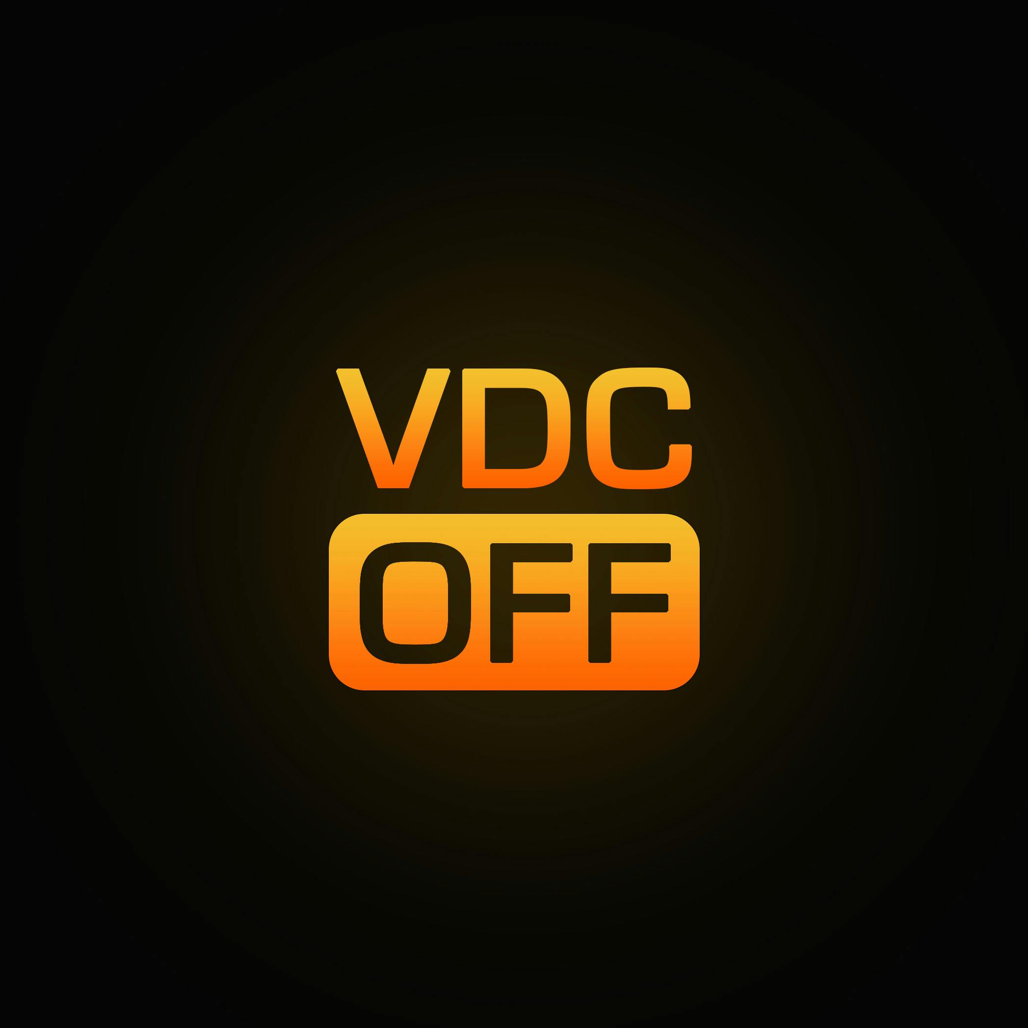 VDC OFF figyelmeztető lámpa